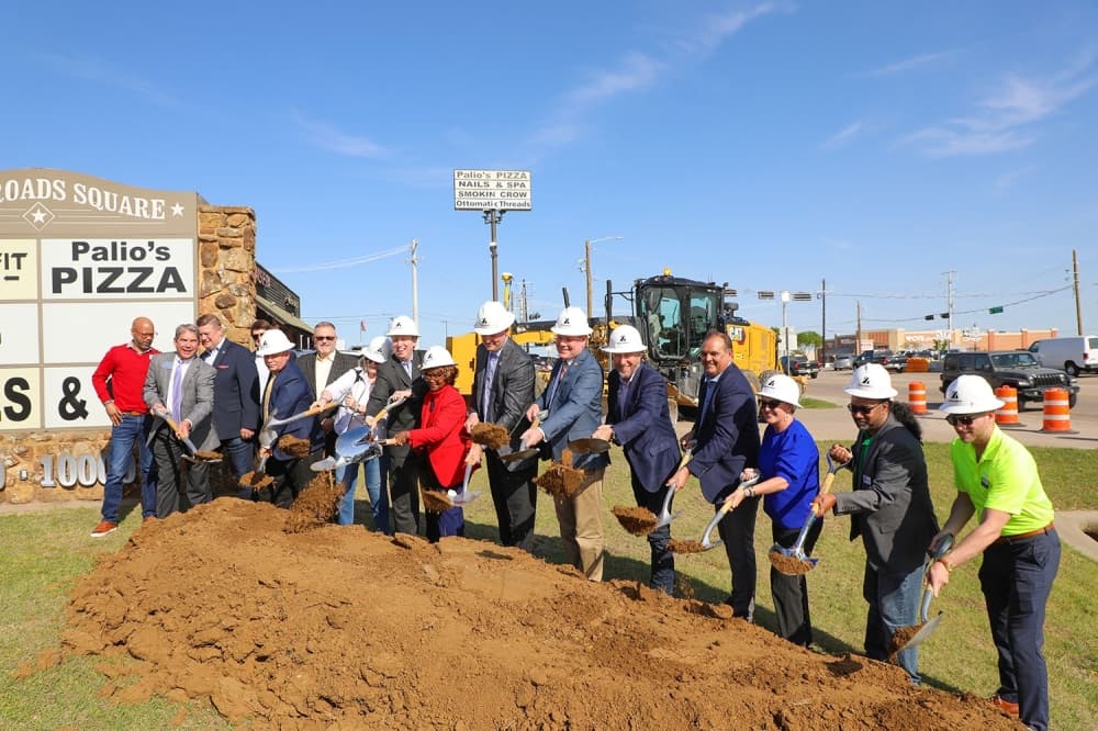 US 380 groundbreaking ceremony on April 19. (Courtesy Denton County Commissioners Court)