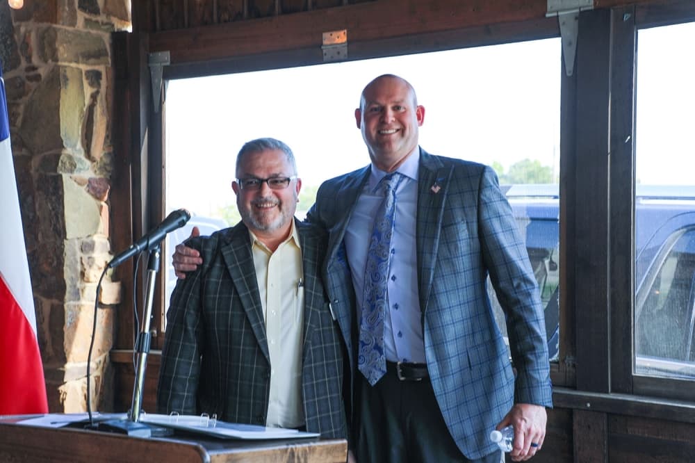 US 380 groundbreaking ceremony on April 19. (Courtesy Denton County Commissioners Court)