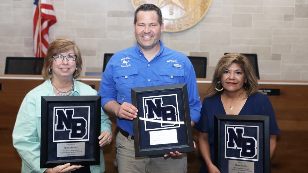 New Braunfels ISD names three 2022 Silver Unicorn award recipients