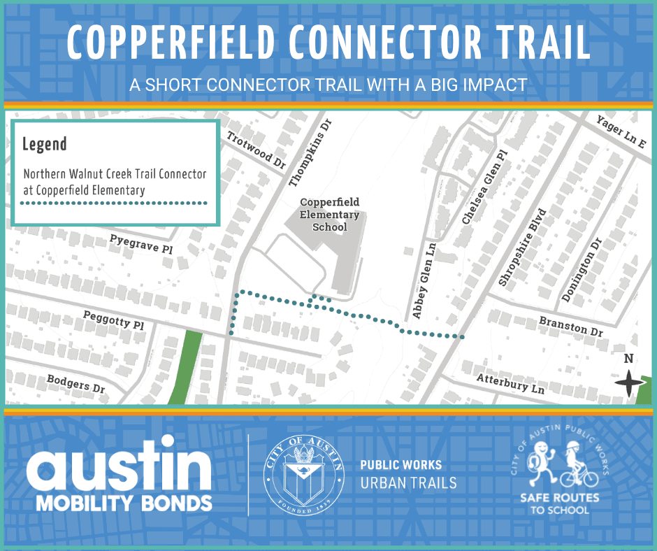 Work on the trail connector began in late March. (Courtesy Austin Public Works)