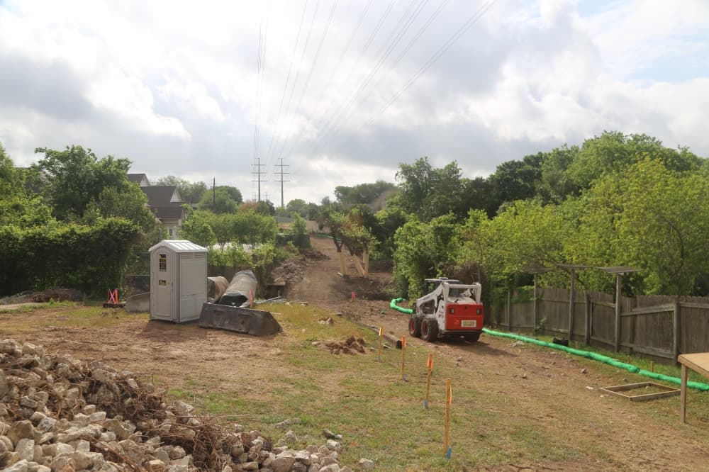 Work on the trail connector began in late March. (Courtesy Austin Public Works)
