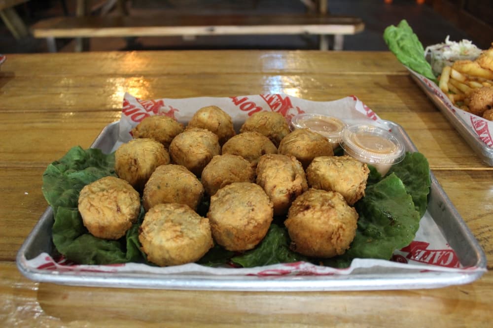
Brook’s Famous Boudin Balls ($11.99) are made with pepper jack cheese. 