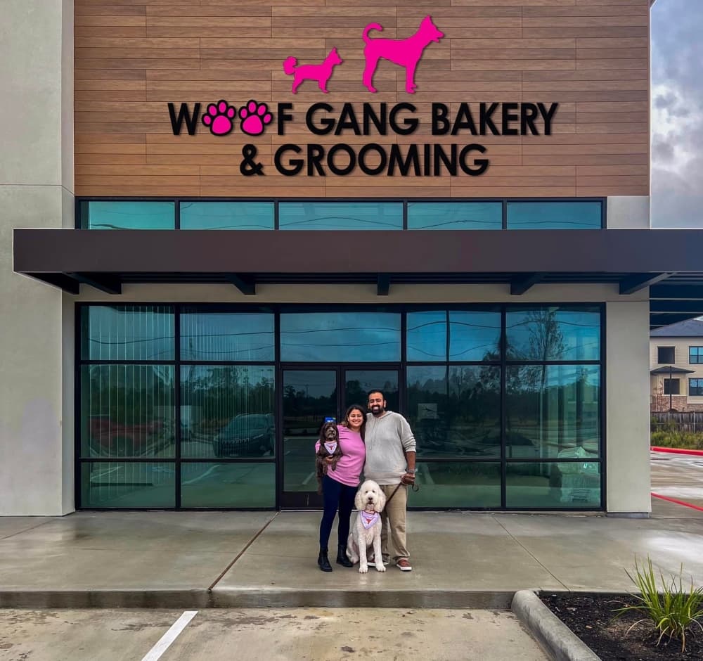 Woof Gang Bakery & Grooming now open in Springwoods Village Shopping Center