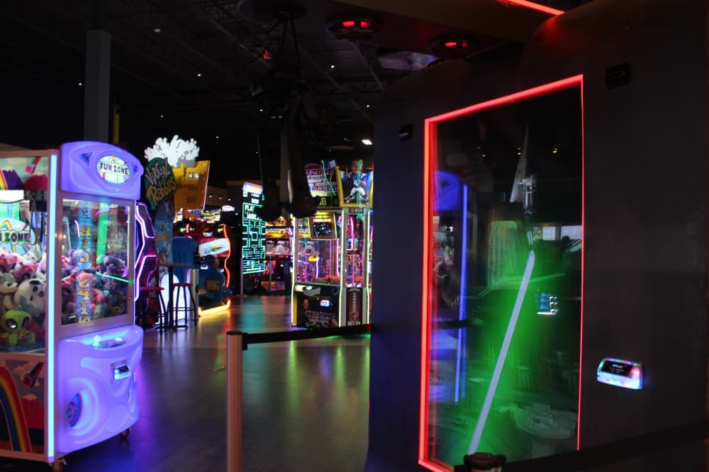 Main Event, a family entertainment center, opened April 29 in Tomball, laser tag, virtual reality, snacks, a bar, prizes and more than 100 interactive video games.  (Photos by Kayli Thompson)
