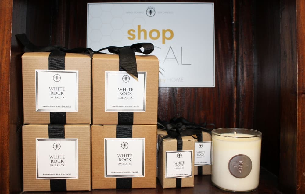 The boutique sells products such as candles, decor and more. (Karen Chaney/Community Impact Newspaper)