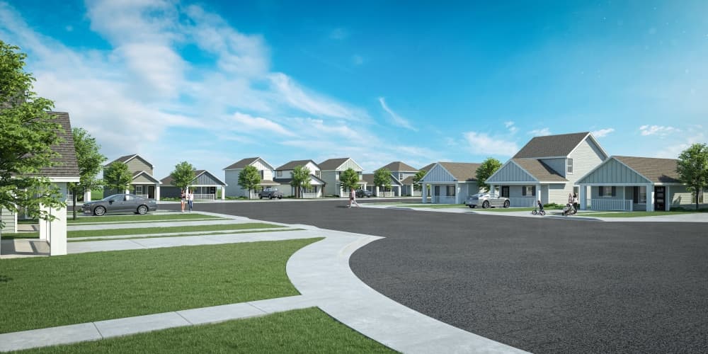 Marie Village will be a 400-home community in Conroe. (Rendering courtesy ASGi Homes)