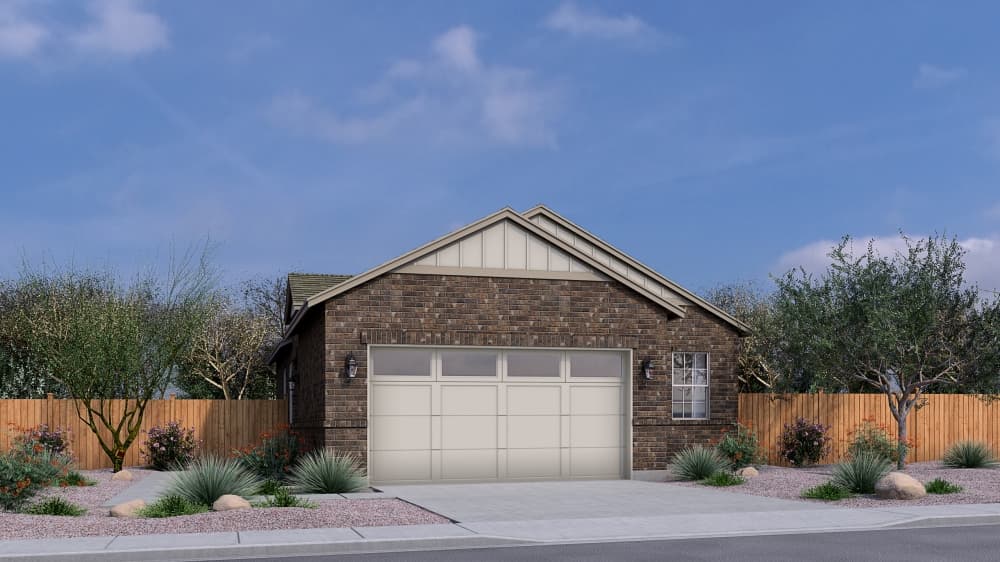 rendering of one-story house
