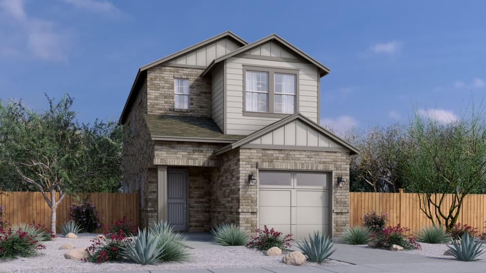 rendering of two-story house