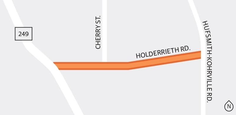Holderrieth Road widening now in Harris County Precinct 3 jurisdiction