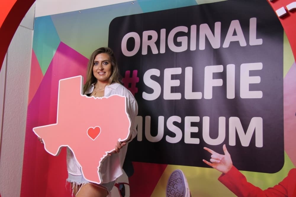 Margaryta Schwery owns the Texas locations with the founders of the Original Selfie Museum, who have eight locations nationwide. (Sumaiya Malik/Community Impact Newspaper)