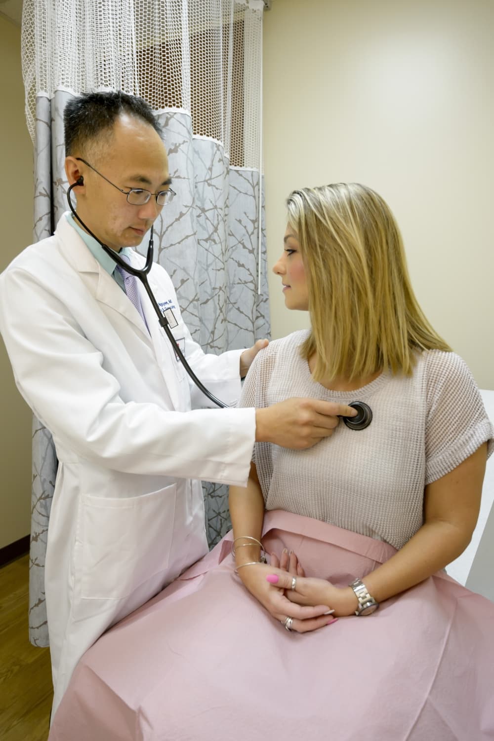 Dr. Truong Nguyen with patient