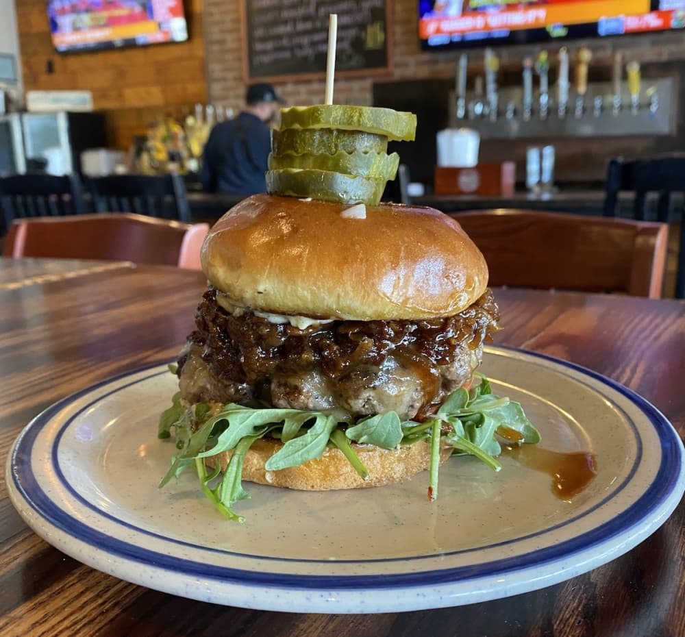 The Tate Farms Cheese Burger.