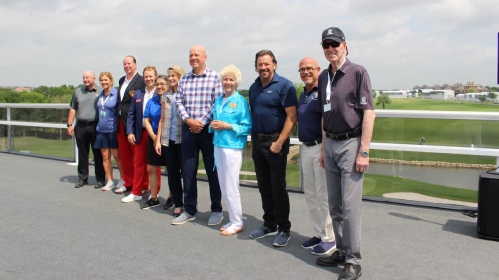 TPC Craig Ranch, tournament and city of McKinney officials gathered for the ceremony May 10. (Miranda Jaimes/Community Impact Newspaper)