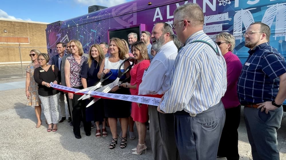 PHOTOS: Alvin ISD unveils its Explorer Bus aiming to take STEM experiences to students