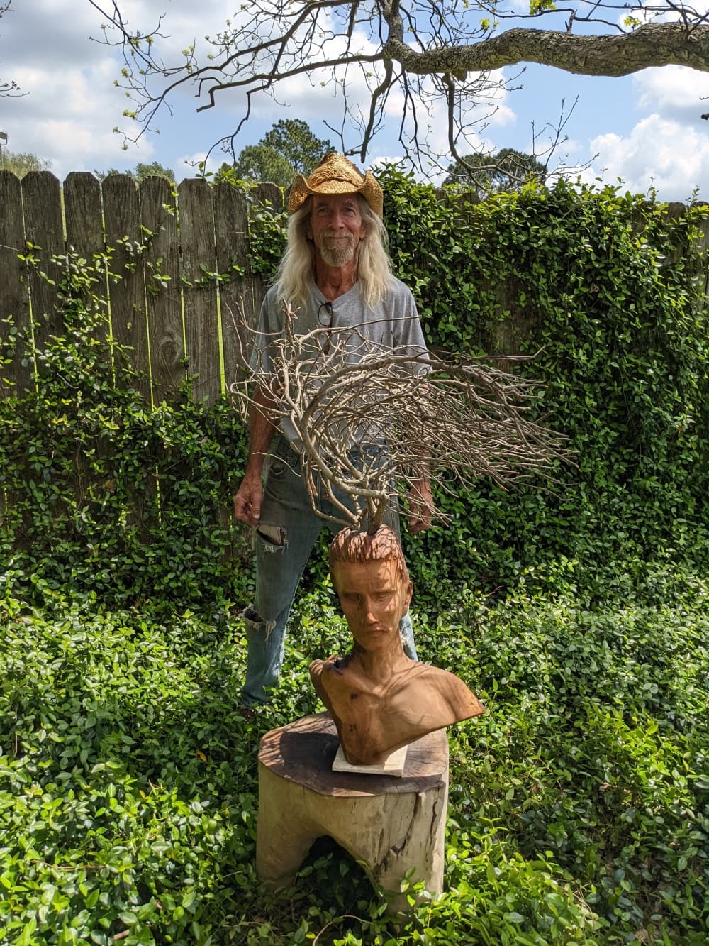 This piece Phillips calls "Disorganized Thoughts." (Jake Magee/Community Impact Newspaper)