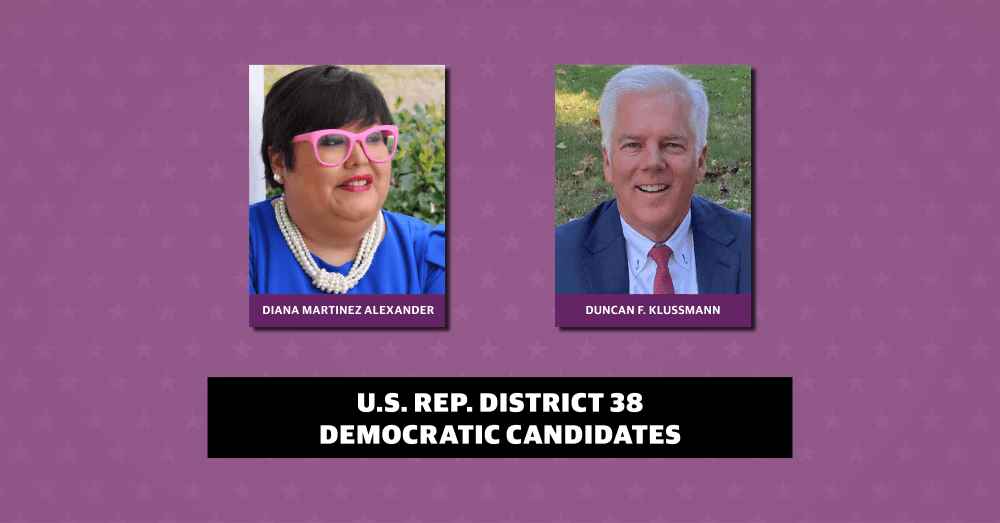Democratic candidates for U.S. Rep. District 38 share platforms ahead of May 24 runoff