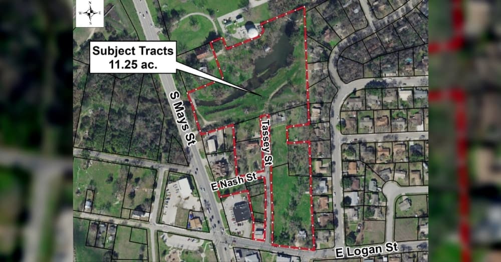 Council gives rezoning approval for 11.25 acre townhome development just south of downtown Round Rock