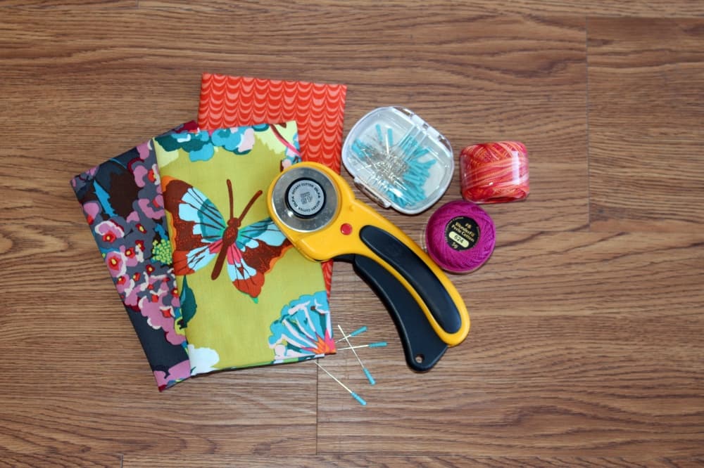 Quilting supplies.