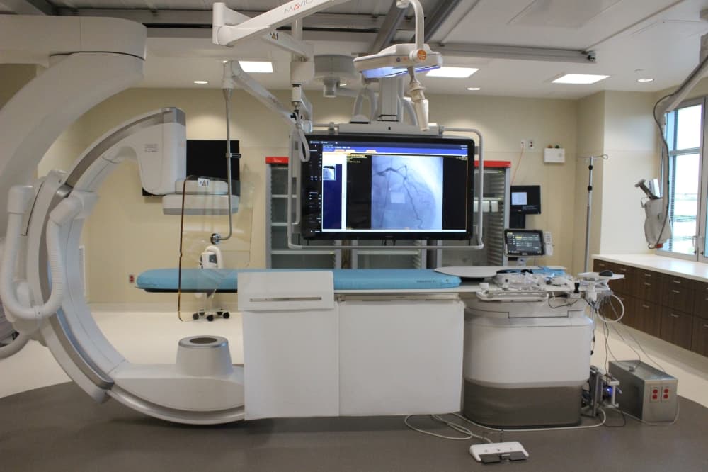 Memorial Hermann staff said the seven new catheterization laboratories in the South Tower are among the first of their kind in the country with the developer planning to showcase it for other medical professionals. (Andrew Christman/Community Impact Newspaper)