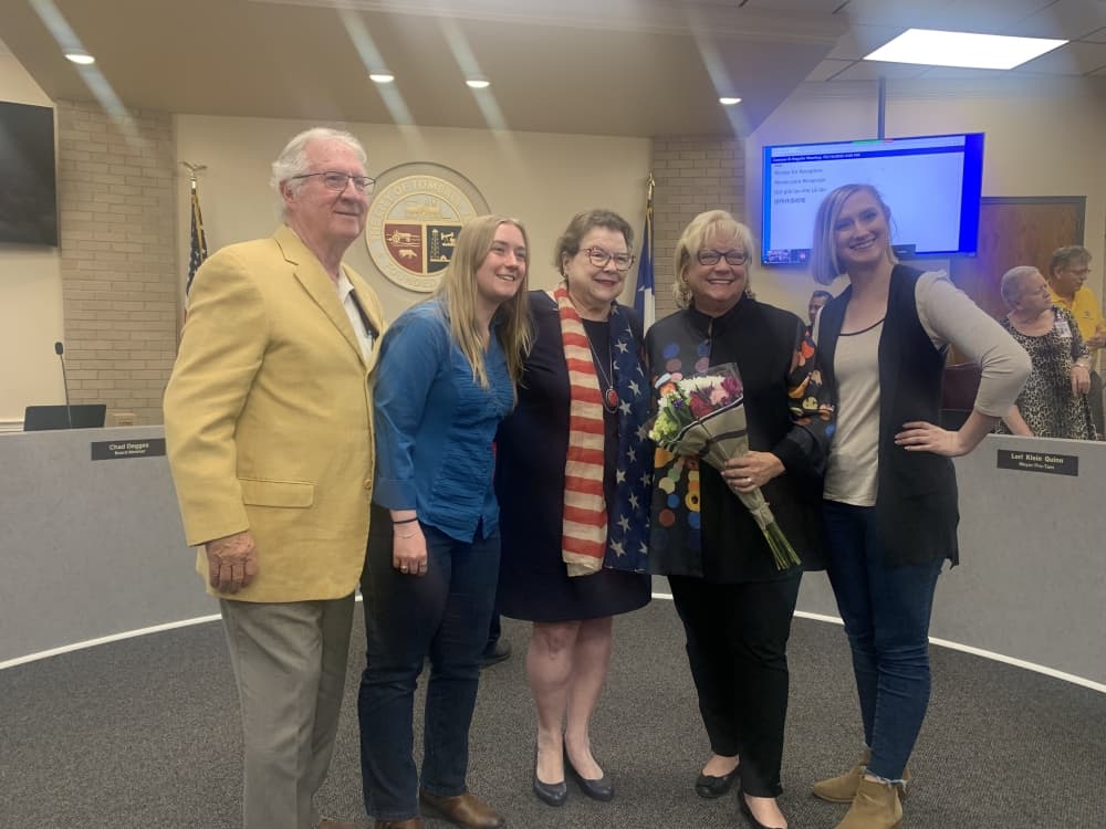 Lori Klein Quinn was sworn in as new Tomball mayor at the May 16 City Council meeting. (Kayli Thompson/Community Impact Newspaper)
