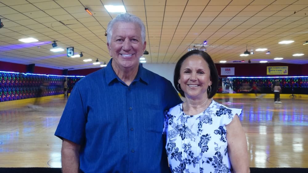 Paul and Wanda Hedrick opened Skate Champions in 1984. (Courtesy Skate Champions) 