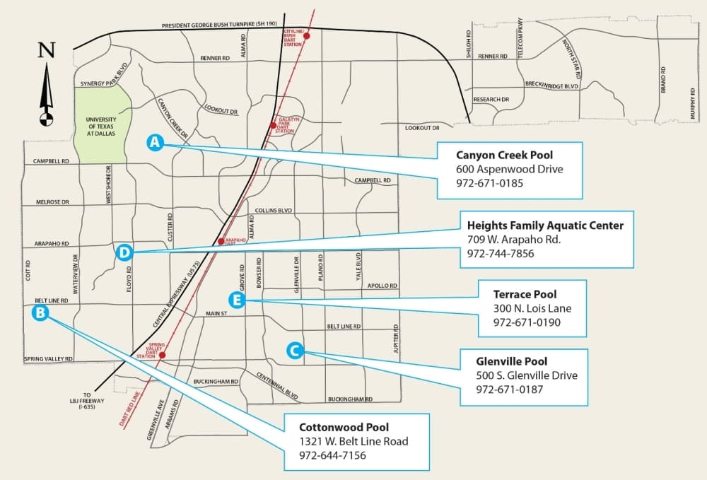 Richardson officials announced May 17 the summer schedule for the city’s neighborhood swimming pools as well as the Heights Family Aquatic Center. (Courtesy city of Richardson)