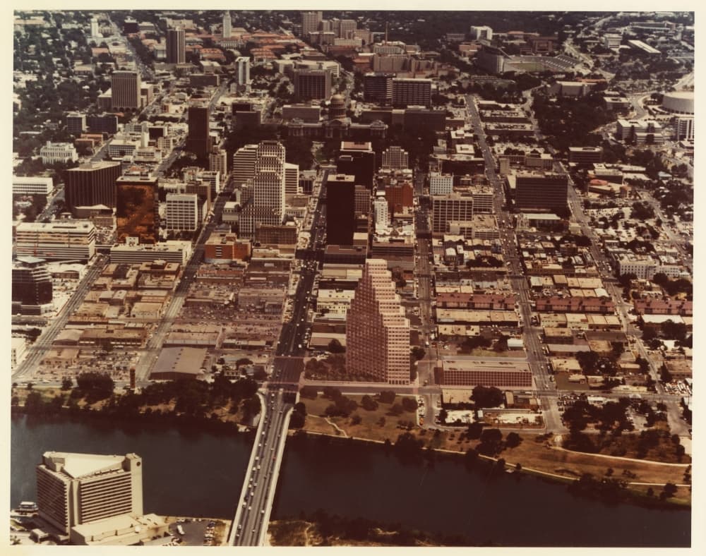 Austin in the 1980's. (PICA-25892) Austin History Center, Austin Public Library)