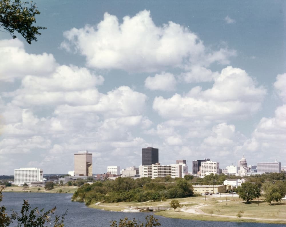Austin in the 1980's. (PICA-08330, Austin History Center, Austin Public Library)