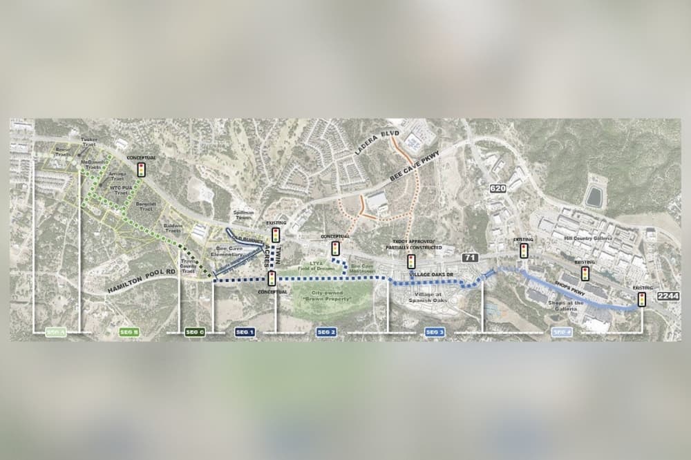 Bee Cave awards Hamilton Pool Road Alternative Access Study to Rodriguez Transportation Group