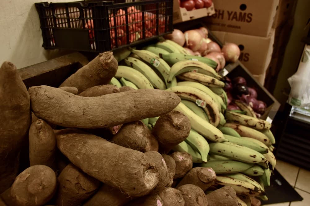 A variety of African groceries can be found at the market. (Amber Friend/Community Impact Newspaper)