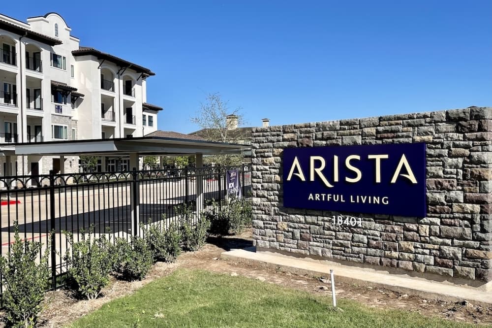 Senior living luxury apartment complex Arista Riverstone now open