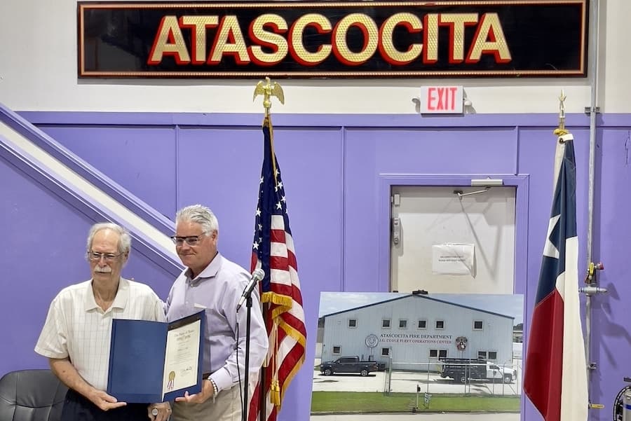 Atascocita Fire Department honors longtime ESD 46 board member with building dedication