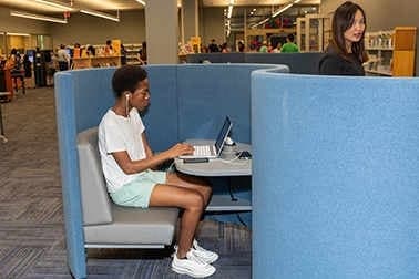 Davis Library reopening.