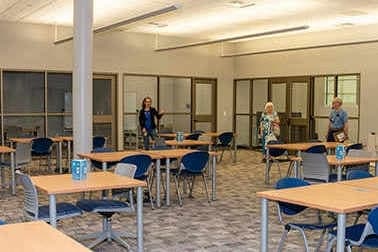 Davis Library reopening.