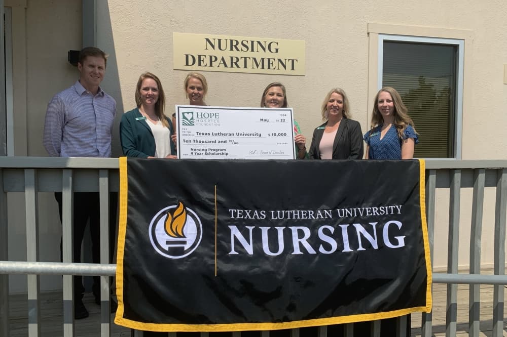 Hope Hospice pledges annual nursing scholarship for Texas Lutheran University