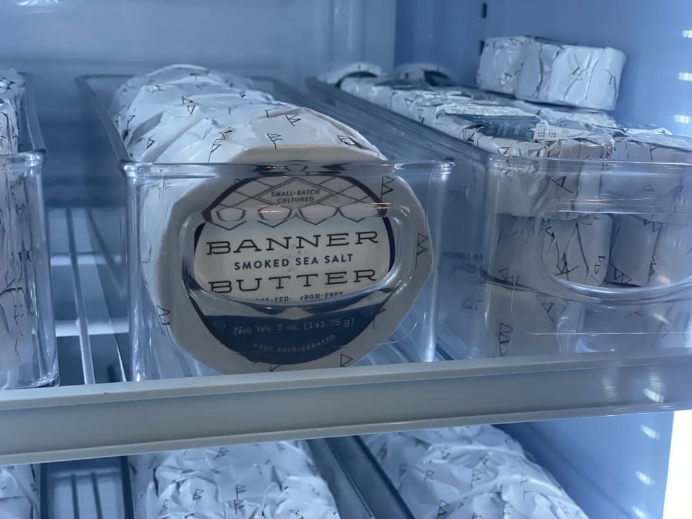 Banner Butter is available in roasted garlic and herb and smoked sea salt and starts at $2.99.