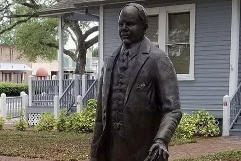 Namesake for League City gets dedicated statue at park