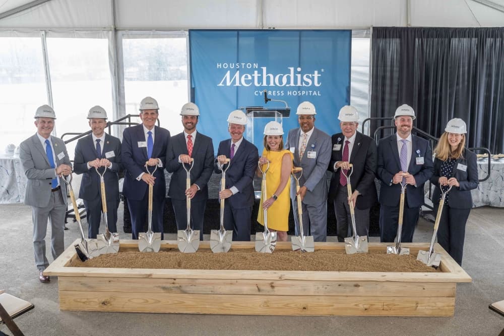 Houston Methodist officials break ground on Cypress hospital location