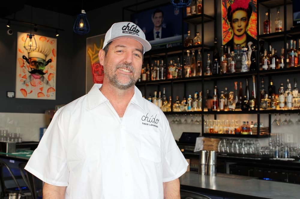 Blaine McGowan posing at Chído Taco Lounge