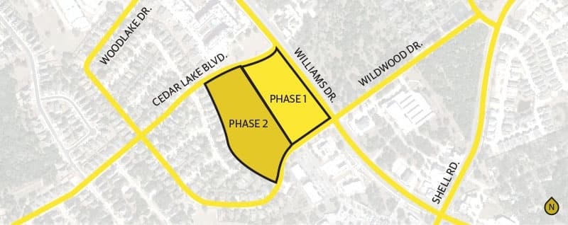 Cedar Breaks West Shopping Center under construction in Georgetown