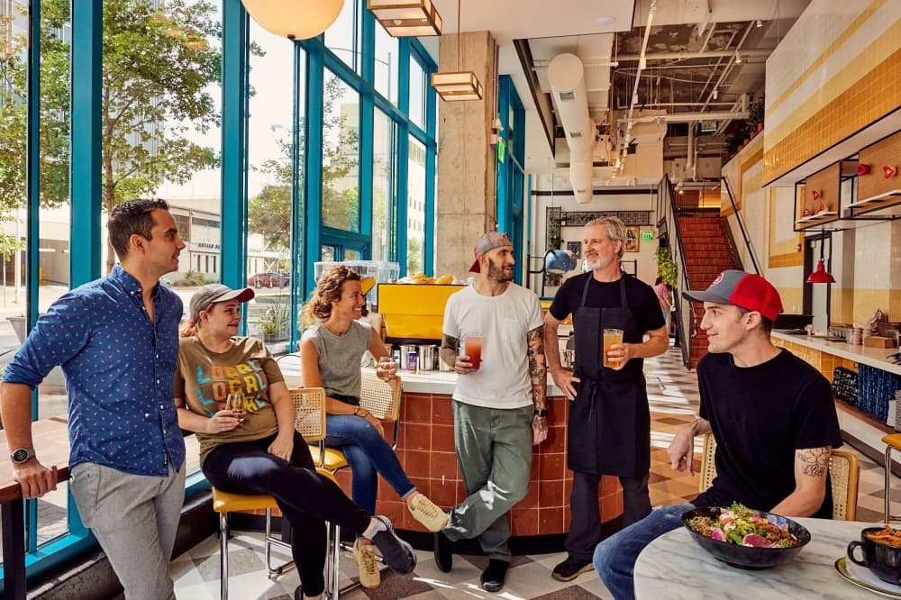 The menu features fresh food from local farmers and purveyors, including sandwiches and salads. (Courtesy Mackenzie Smith Kelley)