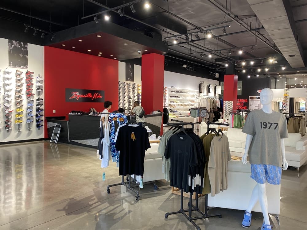 A shoes store from inside