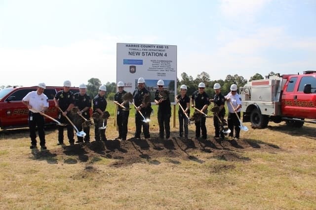 Tomball Fire Department, Harris County ESD 15 break ground on Station No. 4