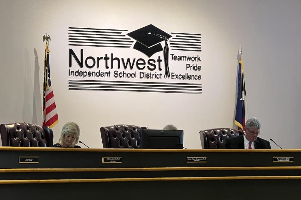 Northwest ISD board of trustees meeting.
