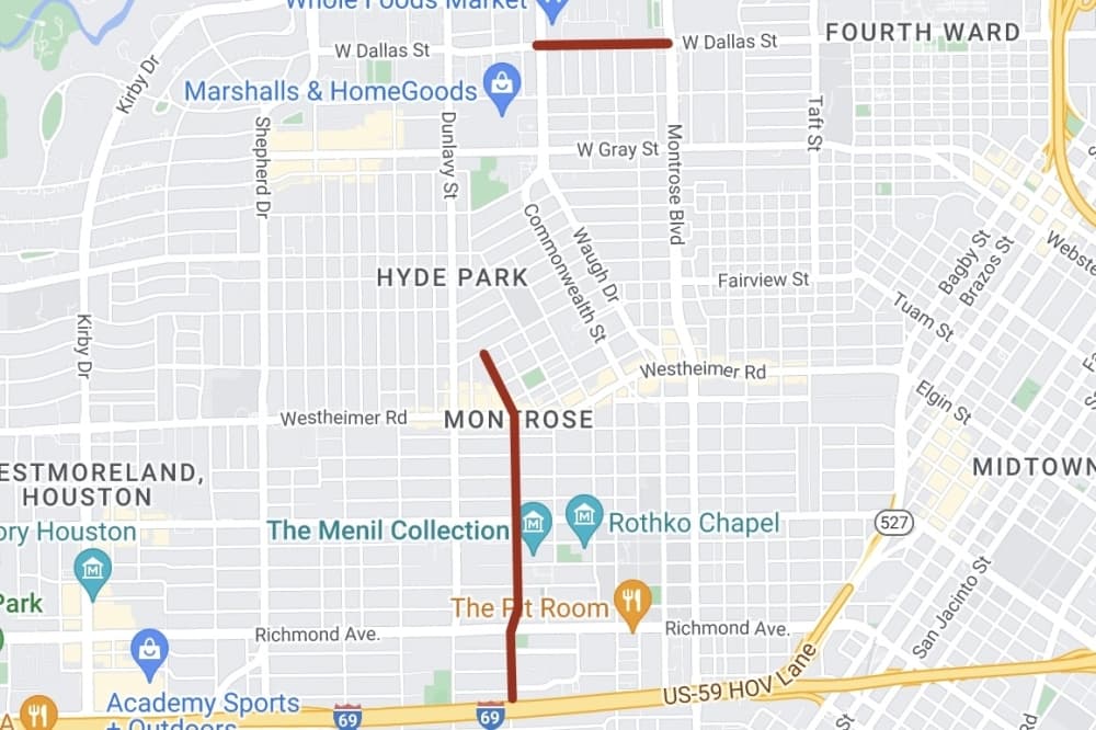 Mandell, West Dallas streets among latest Montrose areas proposed for bike, pedestrian improvements