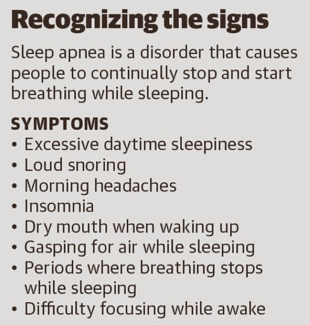 Sleep apnea is a disorder that causes people to continually stop and start breathing while sleeping. (Ronald Winters/Community Impact Newspaper) 