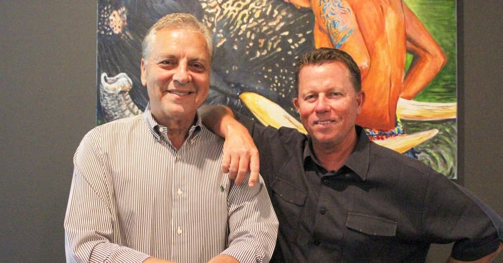 From left: Chayn Mousa and Darren Bean opened Mirage 38 in June 2021. (Emily Lincke/Community Impact Newspaper)