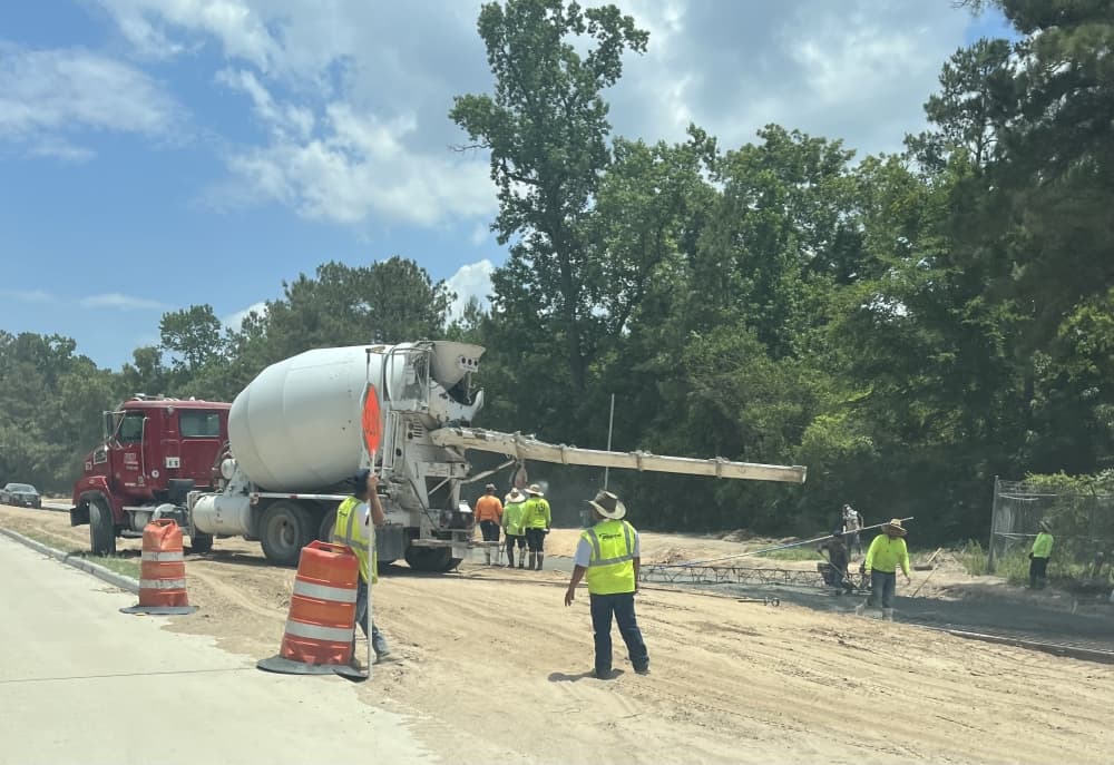 June progress on Gosling Road bridge includes beams, panel, concrete work