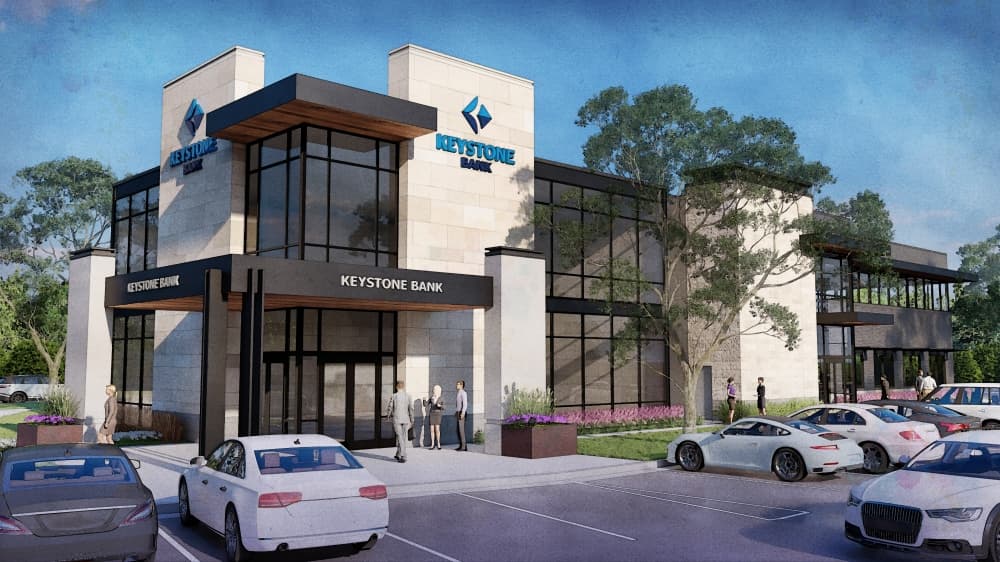 modern building rendering 