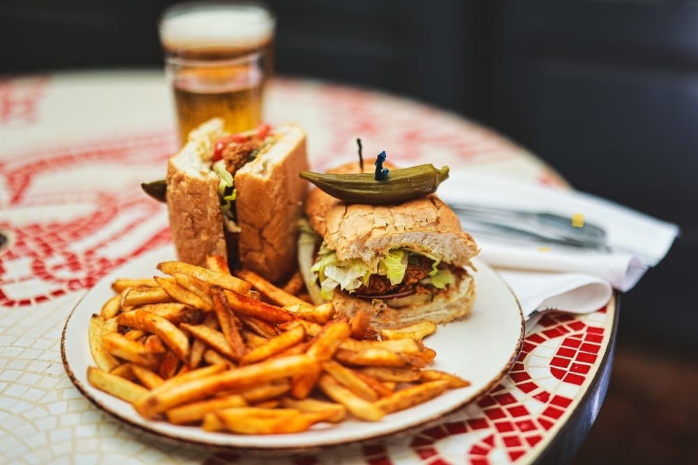 McAdoo's offers po-boy sandwiches during the lunch service that can be filled with fried shrimp, catfish, crawfish or oysters. (Courtesy McAdoo's)